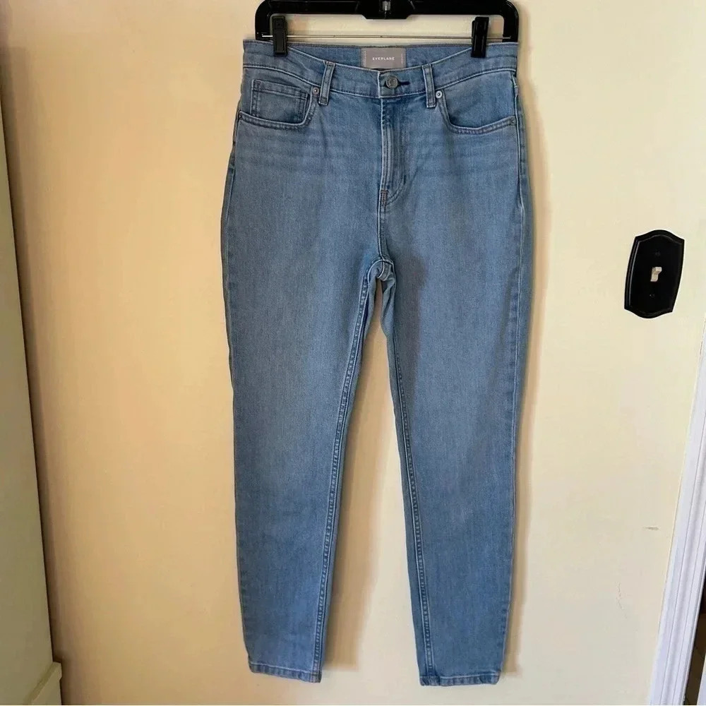 Everlane High Rise Skinny Ankle Jeans 28 Light Wash